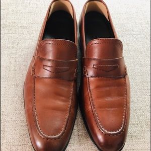 HUGO BOSS Bront leather Penny Loafers